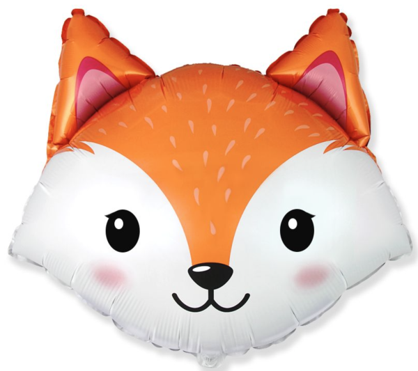 XL Folienballon Figur - Fuchs, Kopf - 63cm